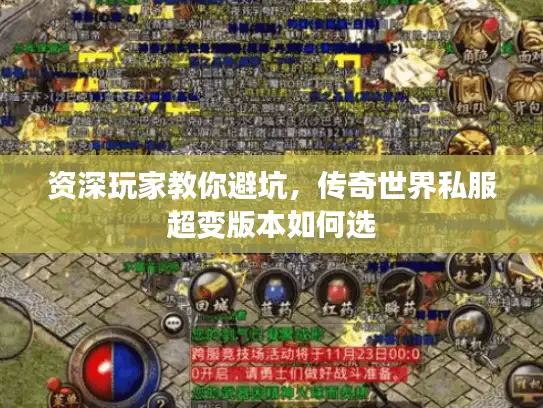资深玩家教你避坑，传奇世界私服超变版本如何选