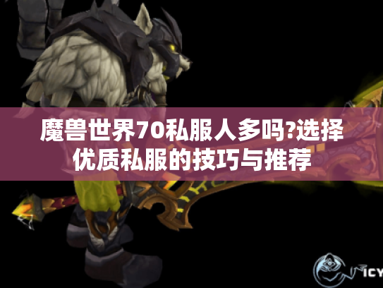 魔兽世界70私服人多吗?选择优质私服的技巧与推荐