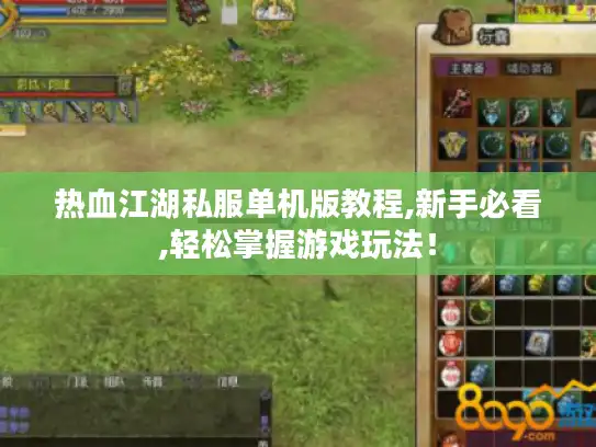 热血江湖私服单机版教程,新手必看,轻松掌握游戏玩法！