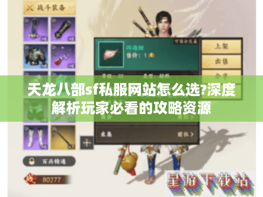 天龙八部sf私服网站怎么选?深度解析玩家必看的攻略资源