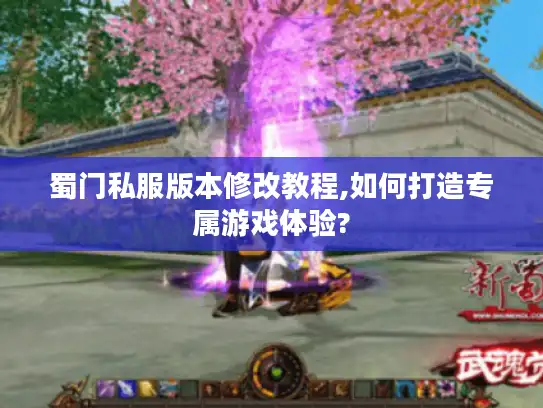 蜀门私服版本修改教程,如何打造专属游戏体验?