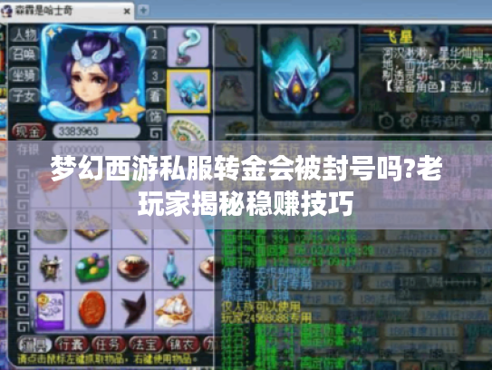 梦幻西游私服转金会被封号吗?老玩家揭秘稳赚技巧