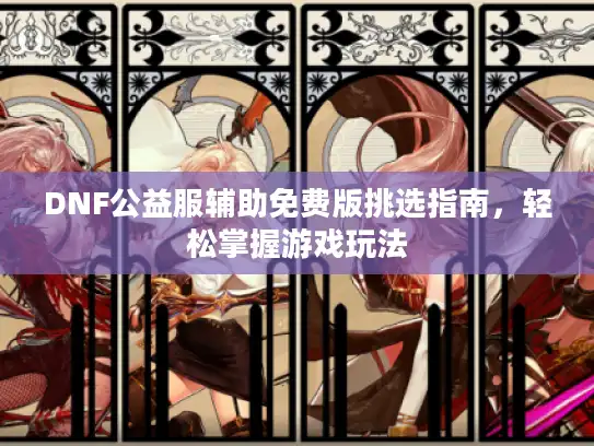 DNF公益服辅助免费版挑选指南，轻松掌握游戏玩法