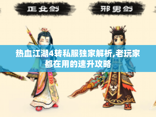 热血江湖4转私服独家解析,老玩家都在用的速升攻略