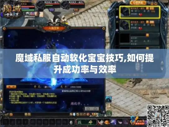 魔域私服自动软化宝宝技巧,如何提升成功率与效率