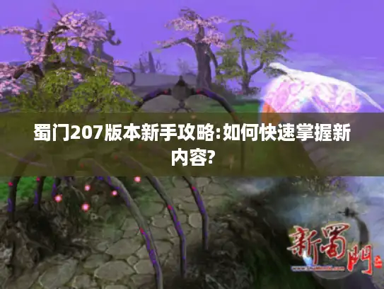 蜀门207版本新手攻略:如何快速掌握新内容? 蜀门207版本新手攻略:如何快速掌握新内容?