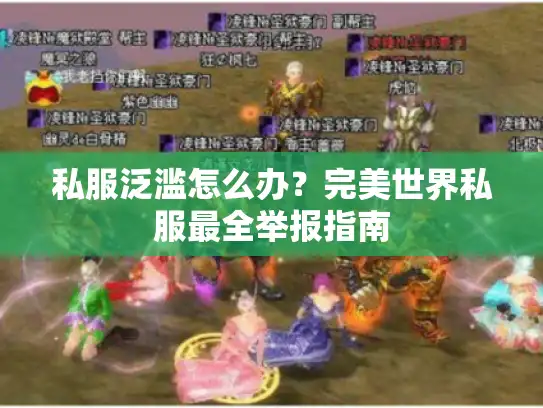 私服泛滥怎么办？完美世界私服最全举报指南