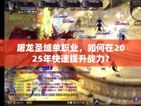 屠龙圣域单职业,如何在2025年快速提升战力? 屠龙圣域单职业,如何在2025年快速提升战力?