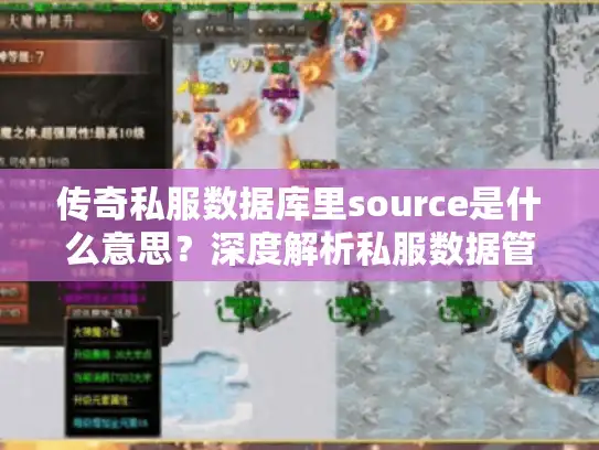 传奇私服数据库里source是什么意思？深度解析私服数据管理必备知识