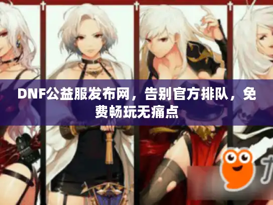 DNF公益服发布网，告别官方排队，免费畅玩无痛点