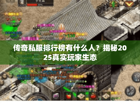 传奇私服排行榜有什么人？揭秘2025真实玩家生态