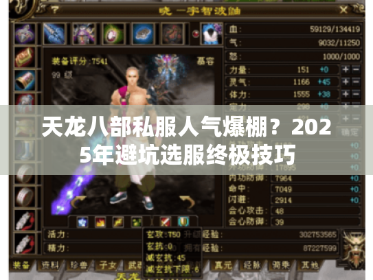 天龙八部私服人气爆棚?2025年避坑选服终极技巧 天龙八部私服人气爆棚?2025年避坑选服终极技巧