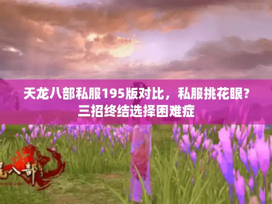 天龙八部私服195版对比，私服挑花眼？三招终结选择困难症