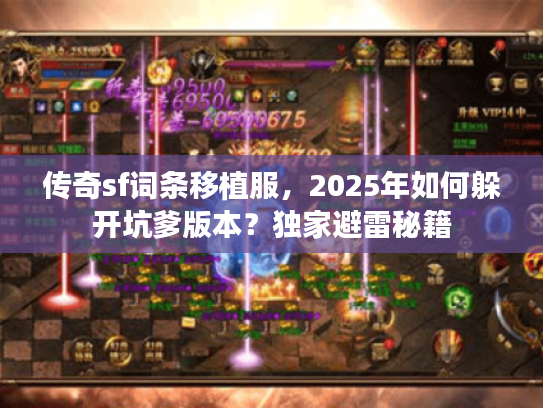 传奇sf词条移植服，2025年如何躲开坑爹版本？独家避雷秘籍
