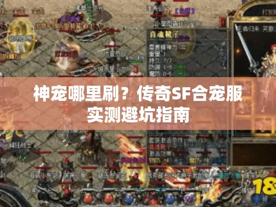 神宠哪里刷?传奇SF合宠服实测避坑指南 神宠哪里刷?传奇SF合宠服实测避坑指南