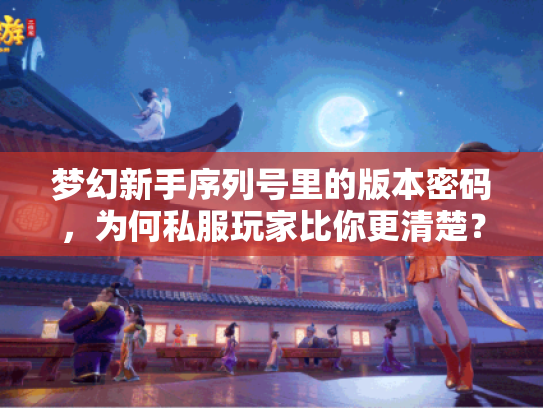 梦幻新手序列号里的版本密码，为何私服玩家比你更清楚？