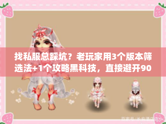 找私服总踩坑？老玩家用3个版本筛选法+1个攻略黑科技，直接避开90%套路
