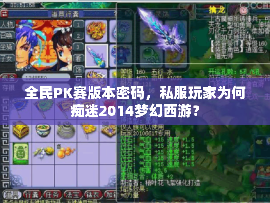 全民PK赛版本密码，私服玩家为何痴迷2014梦幻西游？