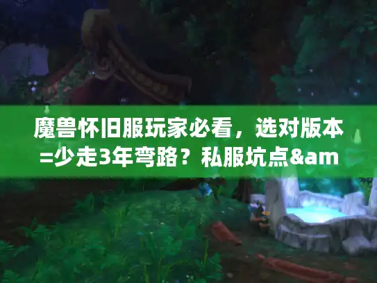 魔兽怀旧服玩家必看,选对版本=少走3年弯路?私服坑点&攻略避坑全实测 魔兽怀旧服玩家必看,选对版本=少走3年弯路?私服坑点&攻略避坑全实测