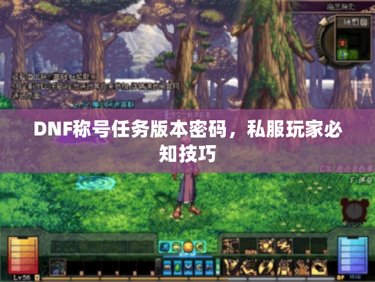 DNF称号任务版本密码，私服玩家必知技巧