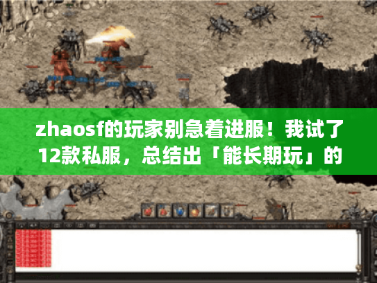 zhaosf的玩家别急着进服！我试了12款私服，总结出「能长期玩」的3个硬核筛选法