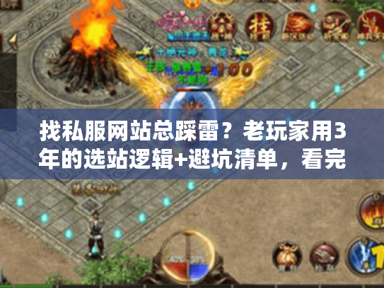 找私服网站总踩雷？老玩家用3年的选站逻辑+避坑清单，看完直接抄作业