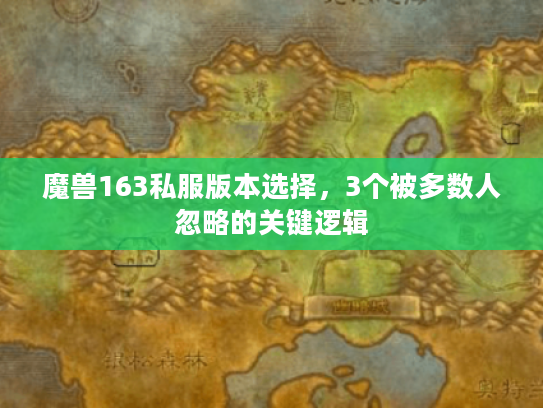 魔兽163私服版本选择，3个被多数人忽略的关键逻辑
