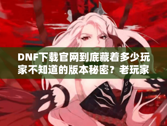 DNF下载官网到底藏着多少玩家不知道的版本秘密？老玩家实测3类私服避坑指南