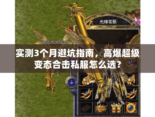实测3个月避坑指南，高爆超级变态合击私服怎么选？