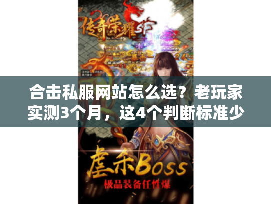 合击私服网站怎么选？老玩家实测3个月，这4个判断标准少一个都要踩坑