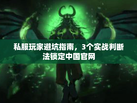 私服玩家避坑指南，3个实战判断法锁定中国官网