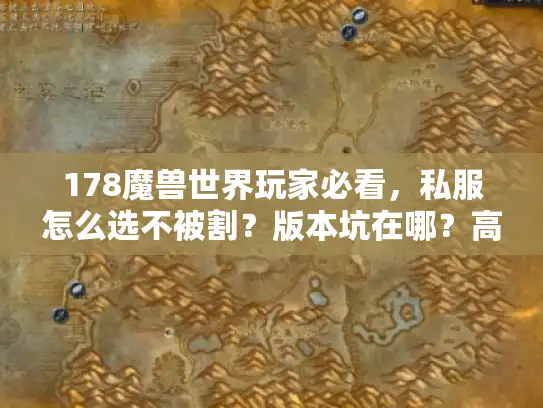 178魔兽世界玩家必看，私服怎么选不被割？版本坑在哪？高玩攻略藏着什么秘密