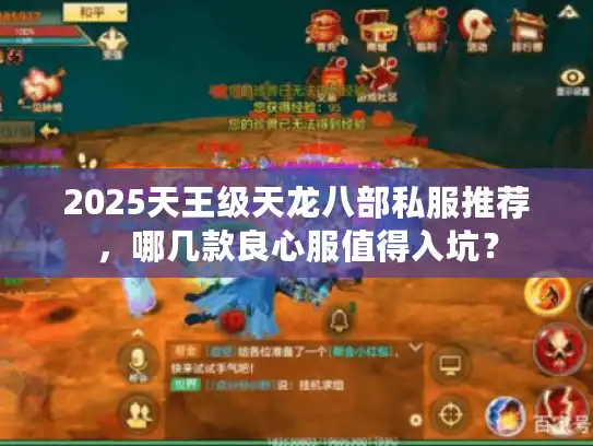 2025天王级天龙八部私服推荐，哪几款良心服值得入坑？