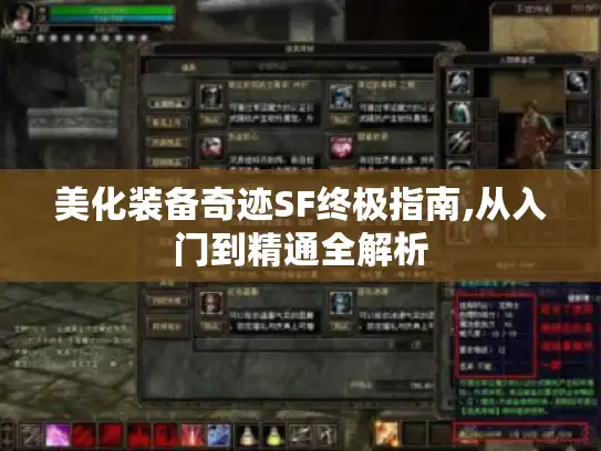 美化装备奇迹SF终极指南,从入门到精通全解析