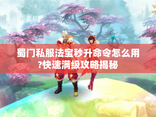 蜀门私服法宝秒升命令怎么用?快速满级攻略揭秘