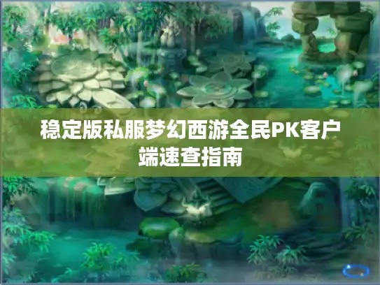 稳定版私服梦幻西游全民PK客户端速查指南
