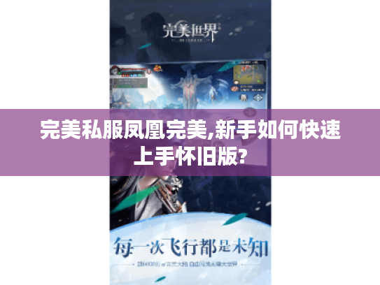 完美私服凤凰完美,新手如何快速上手怀旧版? 完美私服凤凰完美,新手如何快速上手怀旧版?