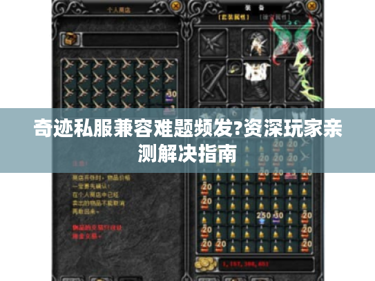 奇迹私服兼容难题频发?资深玩家亲测解决指南 奇迹私服兼容难题频发?资深玩家亲测解决指南