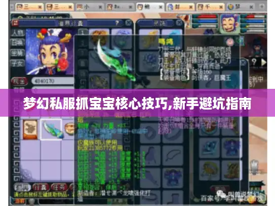 梦幻私服抓宝宝核心技巧,新手避坑指南 梦幻私服抓宝宝核心技巧,新手避坑指南