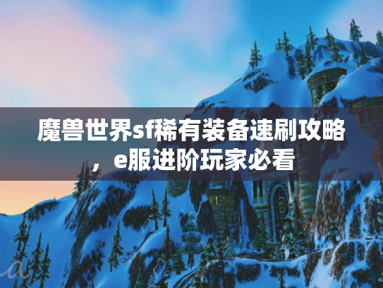 魔兽世界sf稀有装备速刷攻略，e服进阶玩家必看