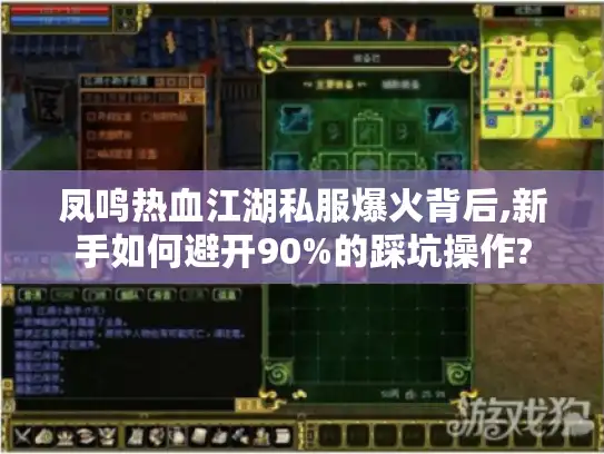 凤鸣热血江湖私服爆火背后,新手如何避开90%的踩坑操作?