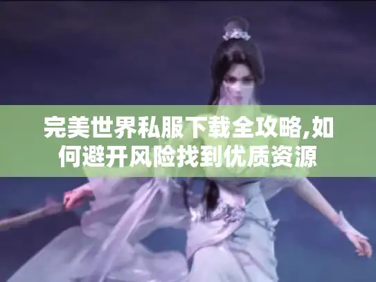 完美世界私服下载全攻略,如何避开风险找到优质资源