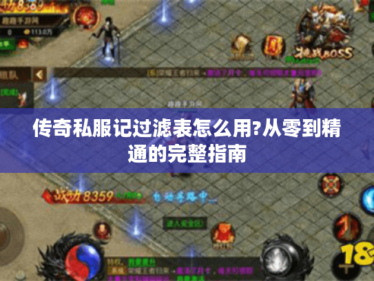 传奇私服记过滤表怎么用?从零到精通的完整指南 传奇私服记过滤表怎么用?从零到精通的完整指南