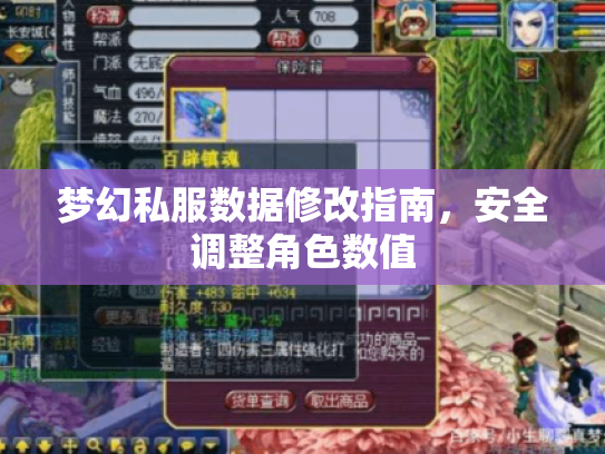 梦幻私服数据修改指南，安全调整角色数值