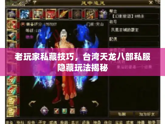 老玩家私藏技巧，台湾天龙八部私服隐藏玩法揭秘