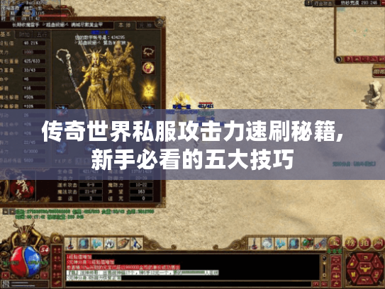 传奇世界私服攻击力速刷秘籍,新手必看的五大技巧