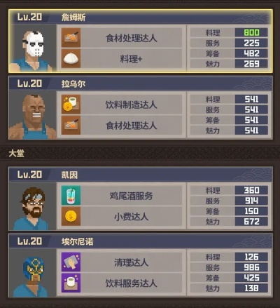 潜水员戴夫员工等级解锁菜谱揭秘