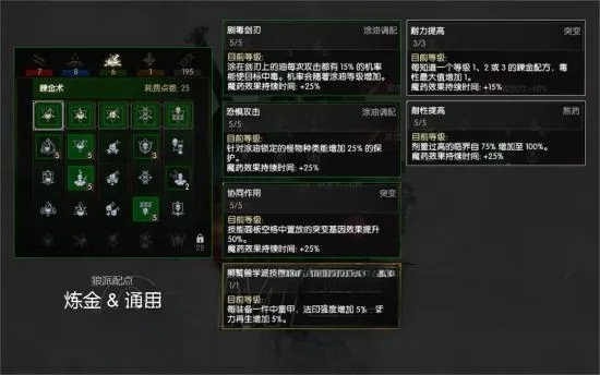 巫师3异肤狼加点攻略，快速提升战斗力