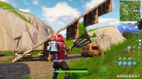 《堡垒之夜》近战破板技巧，安全拆敌板攻略