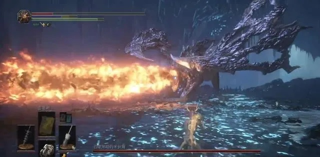 《黑魂3》无翻滚击杀黑龙米狄尔！八周目挑战，不举盾也能轻松搞定！